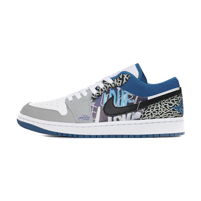 Jordan 1 Low 'Blue Splatter'