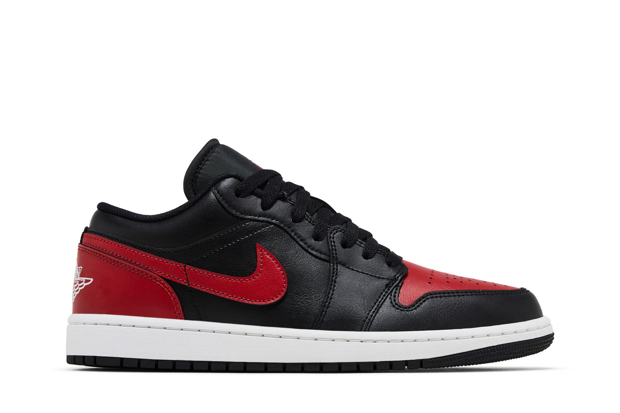 Buy Air Jordan 1 Low ''Bred'' Schwarz Rot Herren Damen Sneaker 553558-067