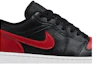 Lookbook Air Jordan 1 Low ''Bred'' Schwarz Rot Herren Damen Sneaker 553558-067