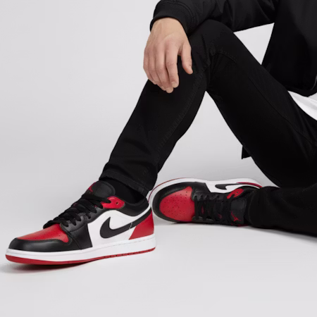 Air Jordan 1 Low 'Bred Toe 2.0' Lelaki 553558-161 Order Air Jordan 1 Low 'Bred Toe 2.0' Lelaki 553558-161
