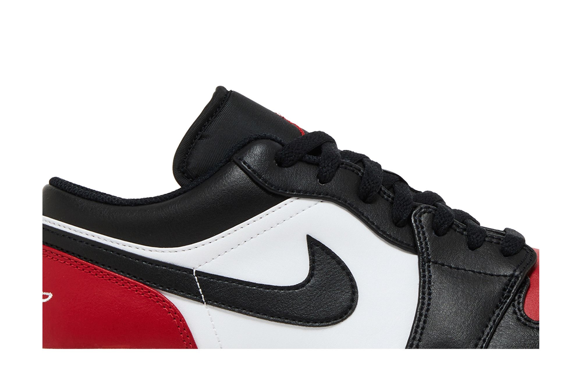 Shop Air Jordan 1 Low 'Bred Toe 2.0' 553558-161 (低筒籃球鞋)