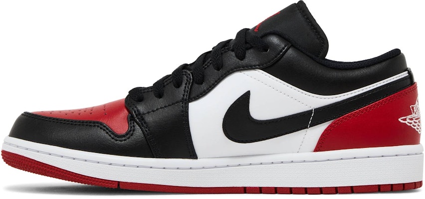 Air Jordan 1 Low 'Bred Toe 2.0' Lelaki 553558-161 Lookbook Air Jordan 1 Low 'Bred Toe 2.0' Lelaki 553558-161