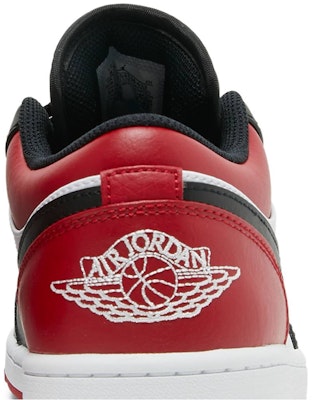 Air Jordan 1 Low 'Bred Toe' Lelaki 553558-612 Sizing Air Jordan 1 Low 'Bred Toe' Lelaki 553558-612