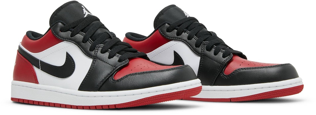 Air Jordan 1 Low 'Bred Toe' Lelaki 553558-612 Cheap Air Jordan 1 Low 'Bred Toe' Lelaki 553558-612