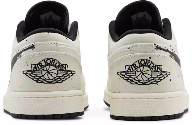 Air Jordan 1 Low 'Brushstroke Swoosh - Paint Splatter' DM3528-100 Details for Air Jordan 1 Low 'Brushstroke Swoosh - Paint Splatter' DM3528-100