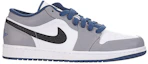 Order Air Jordan 1 Low 'Cement True Blue' Sepatu Pria 553558-103