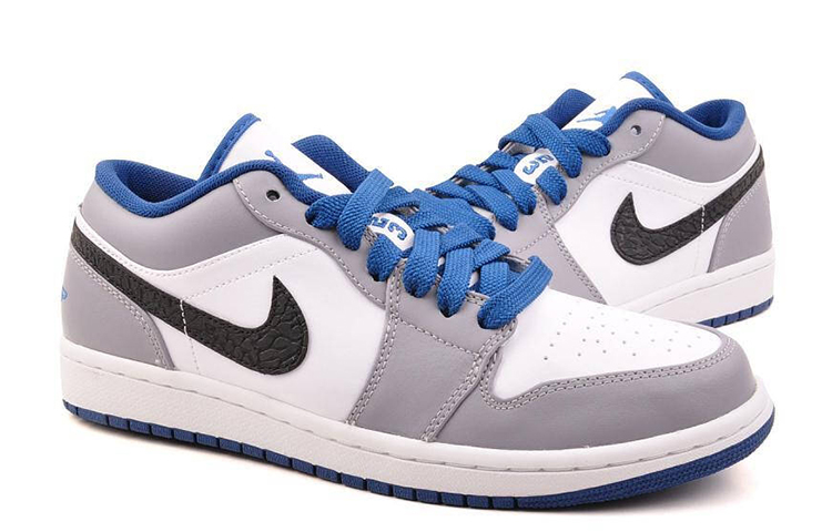 Purchase Air Jordan 1 Low 'Cement True Blue' Sepatu Pria 553558-103