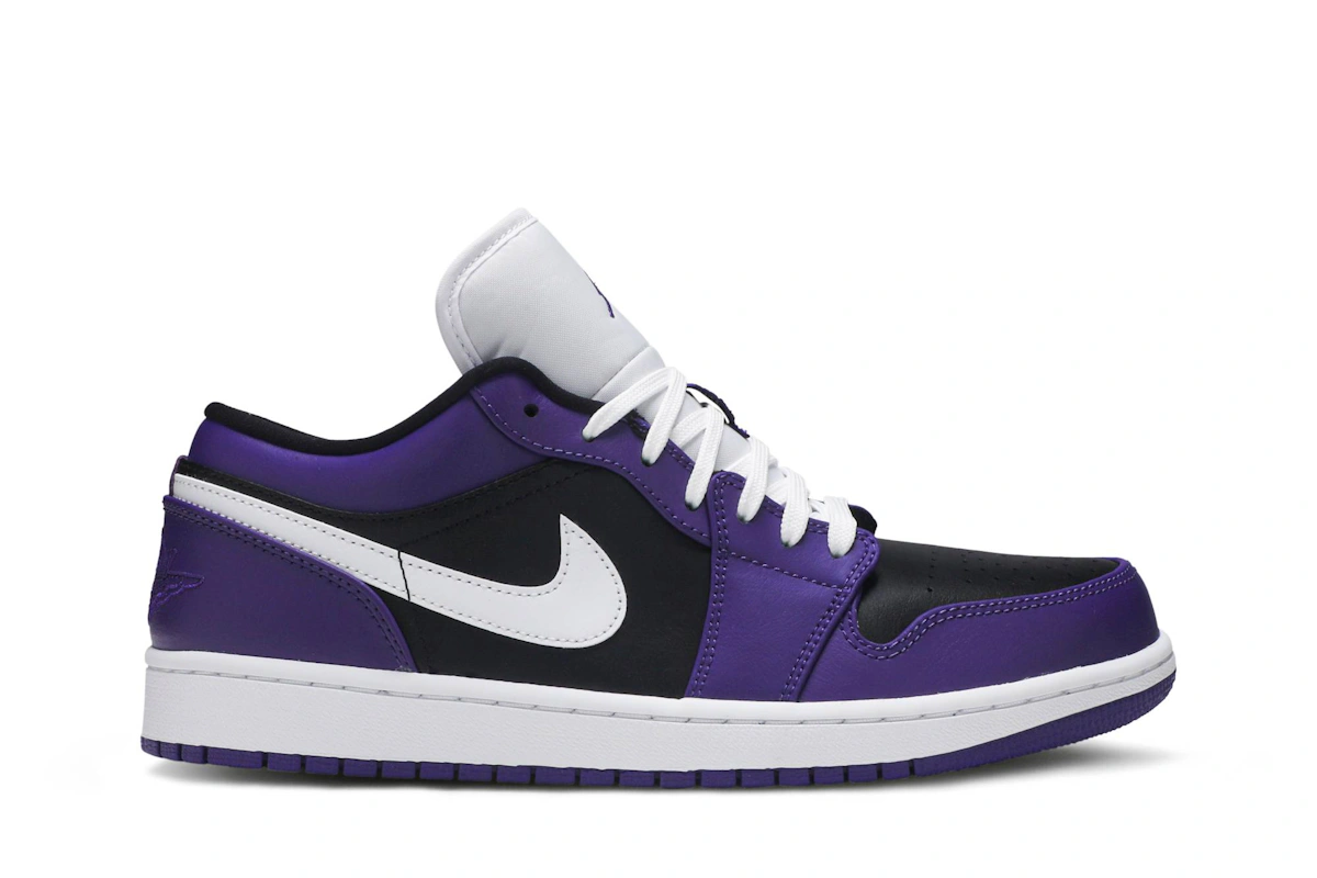 Air Jordan 1 Low 'Court Purple Black' 553558-501