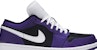 Air Jordan 1 Low 'Ungu Court Hitam' 553558-501