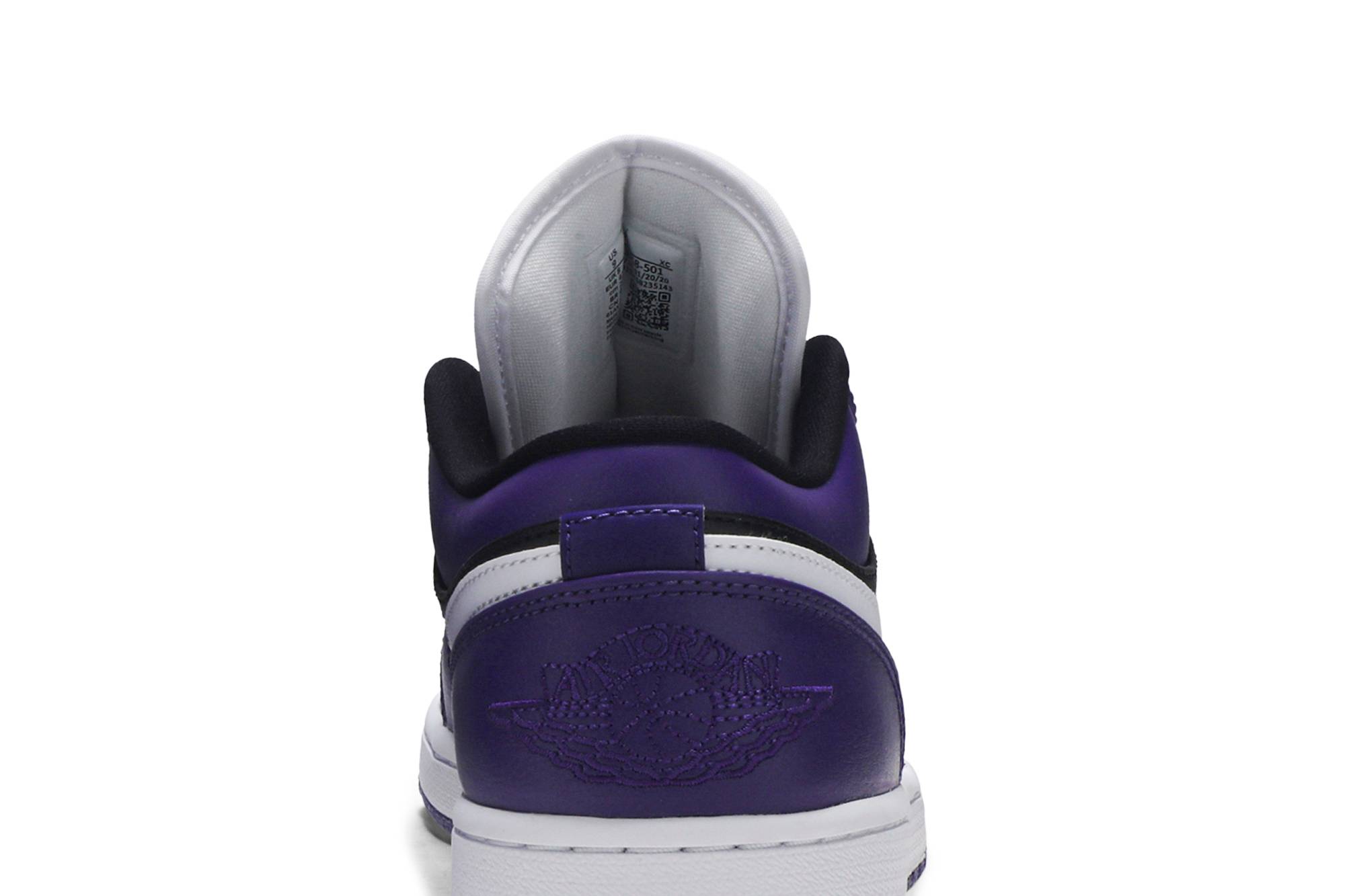 Air Jordan 1 Low Court Purple Black 553558-501 Nicesnk