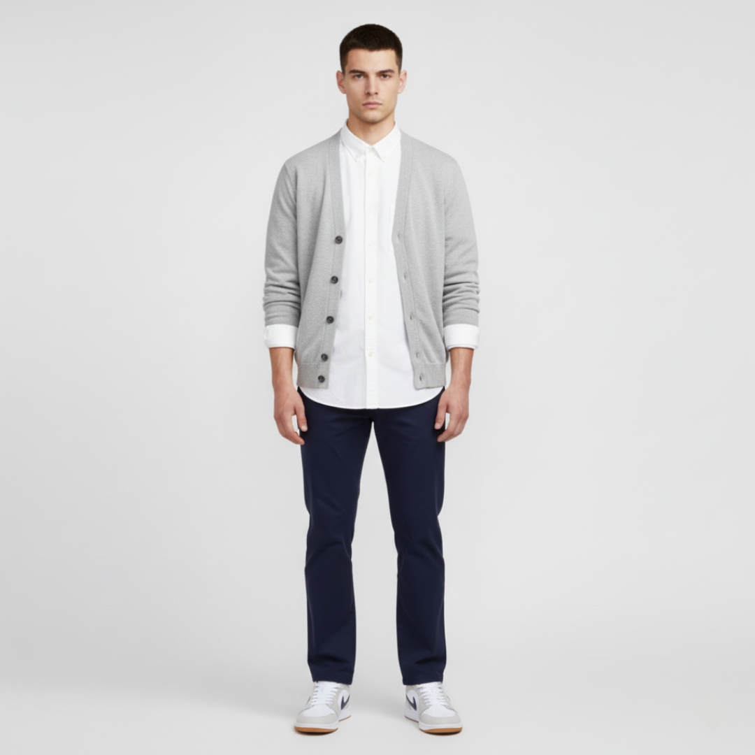 Lookbook Air Jordan 1 Low Midnight Navy Neutral Grey 553558-146