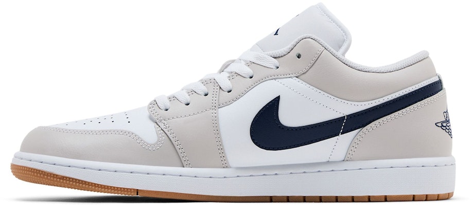 Air Jordan 1 Low Midnight Navy Neutral Grey 553558-146 Lookbook Air Jordan 1 Low Midnight Navy Neutral Grey 553558-146