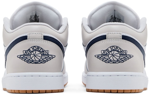 Air Jordan 1 Low Midnight Navy Neutral Grey 553558-146 Details for Air Jordan 1 Low Midnight Navy Neutral Grey 553558-146