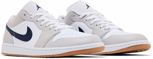 Air Jordan 1 Low 午夜海军蓝中性色灰色 553558-146 2