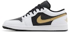 Lookbook Air Jordan 1 Low 'Gold Swoosh' Emas 553558-172