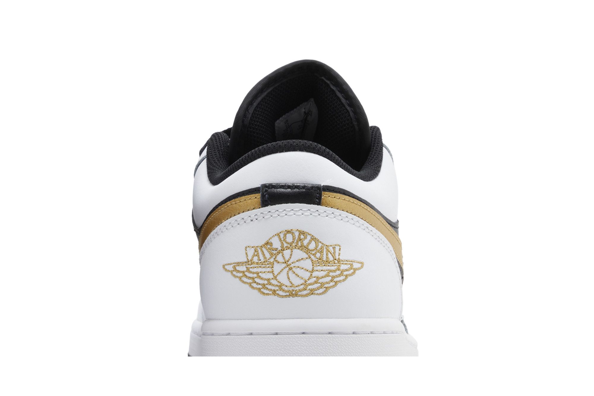 Cheap Air Jordan 1 Low 'Emas Swoosh' 553558-172