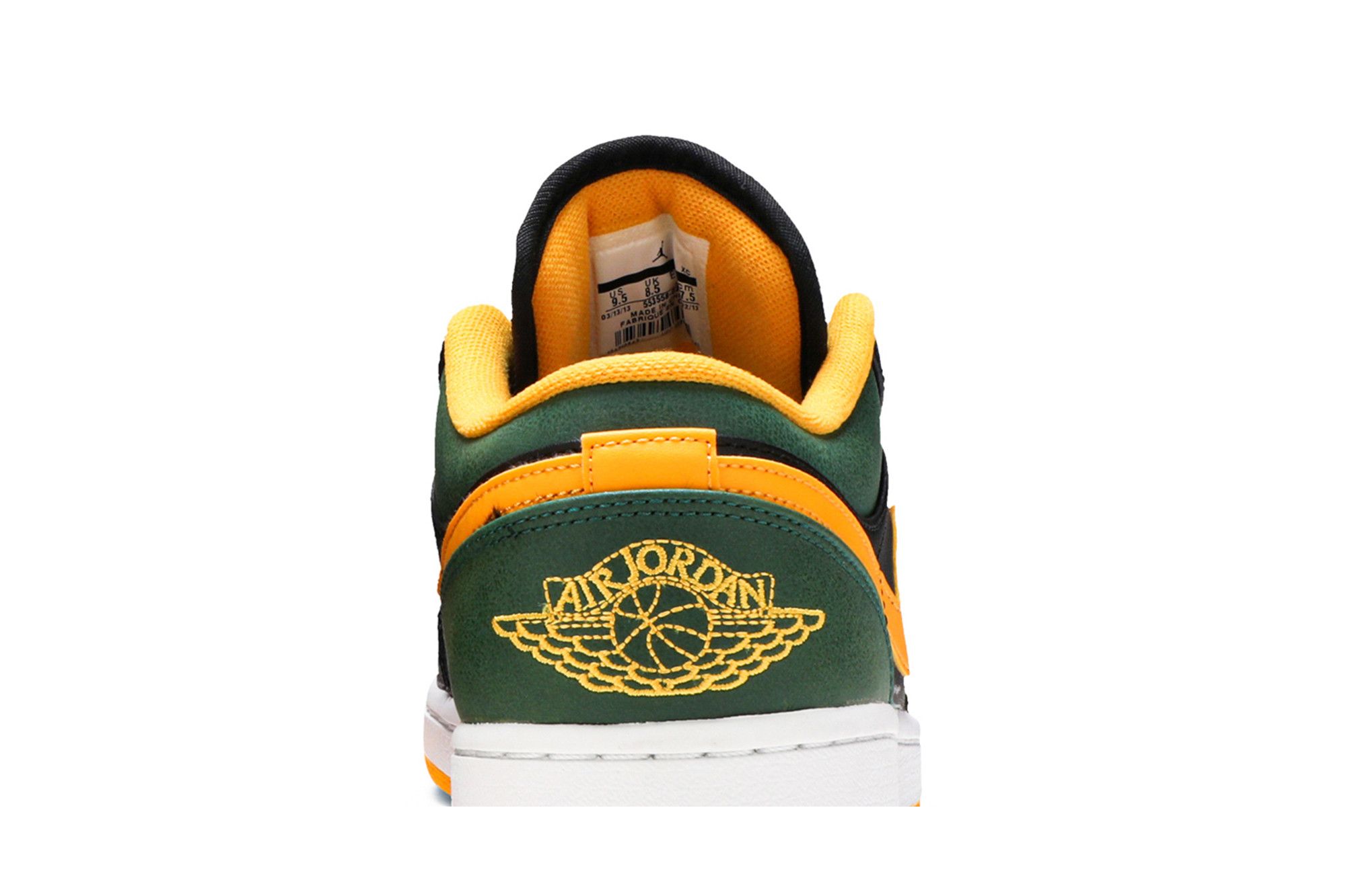 Sizing Air Jordan 1 Low ''Groen Goud'' 553558-037