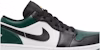 Air Jordan 1 Low 'Green Toe' Hijau Tumit 553558-371