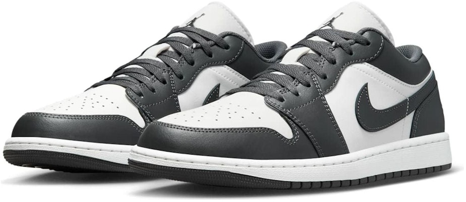 Air Jordan 1 Low 'Grey White' 553558-044 Lookbook Air Jordan 1 Low 'Grey White' 553558-044