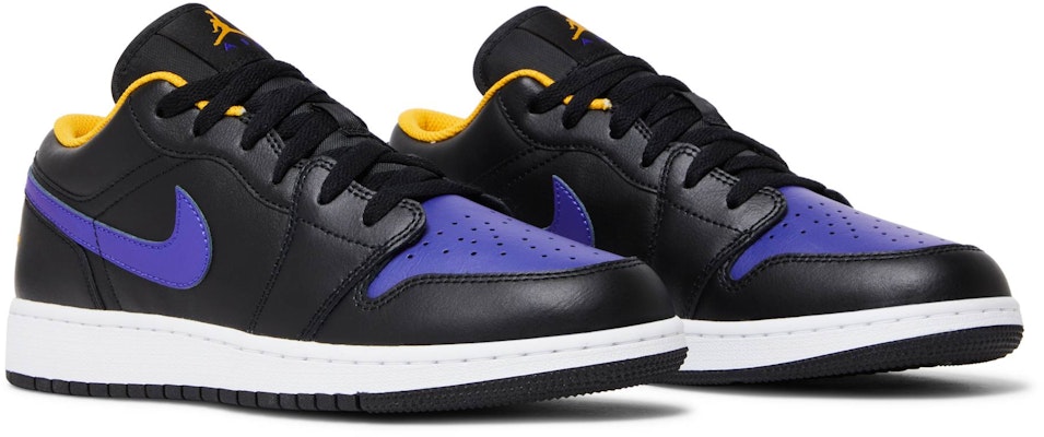 (Grade School) Air Jordan 1 Low 'Lakers' 553560-075 Cheap (Grade School) Air Jordan 1 Low 'Lakers' 553560-075