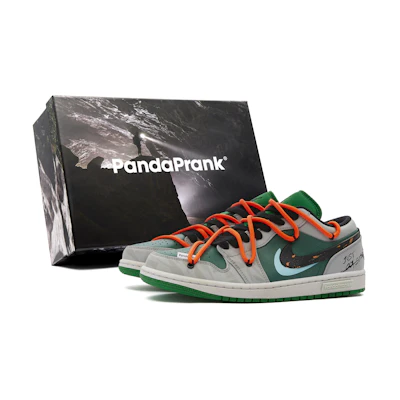 Jordan 1 Low 'Panda Mischief Jungle Cross Sunset'