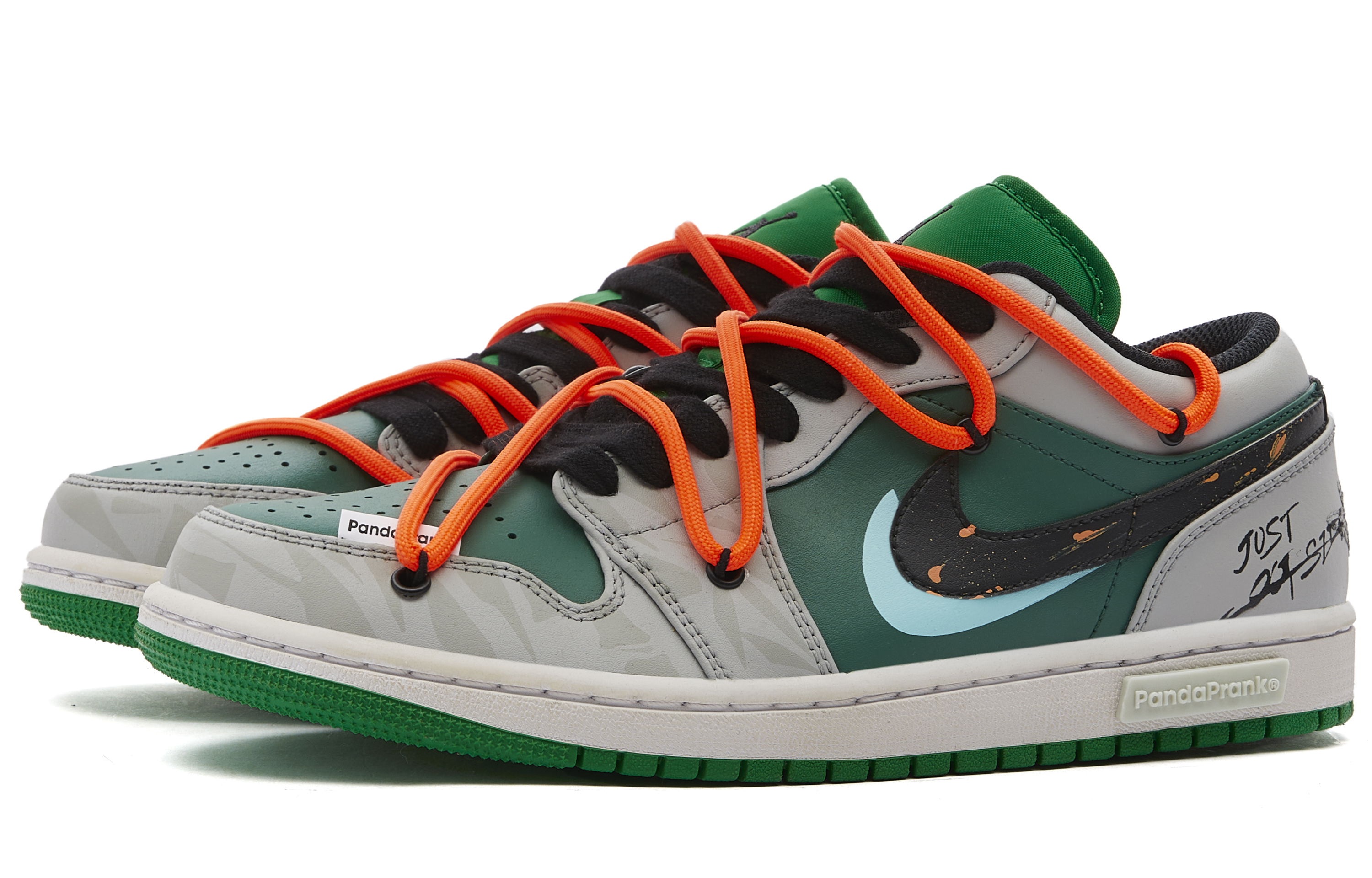 Jordan 1 Low 'Panda Mischief Jungle Cross Sunset' 圖 4