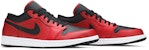 Air Jordan 1 Low 'Reverse Bred' Merah Hitam Terbalik 553558-605