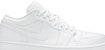 Air Jordan 1 Low 'Triple White' 2020 Lelaki Wanita Kasut Serba Putih. 553558-130