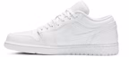Lookbook Air Jordan 1 Low 'Triple White' 2020 Lelaki Wanita Kasut Serba Putih. 553558-130