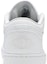 Sizing Air Jordan 1 Low 'Triple White' 2020 Lelaki Wanita Kasut Serba Putih. 553558-130