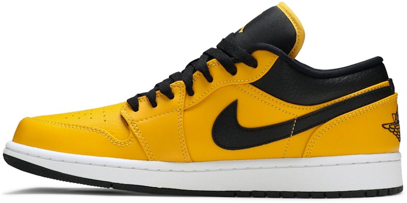 Air Jordan 1 Low 'Emas Universiti Hitam' 553558-700 Lookbook Air Jordan 1 Low 'Emas Universiti Hitam' 553558-700