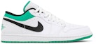 Buy Air Jordan 1 Low 'Blanco Lucky Green' 553558-129