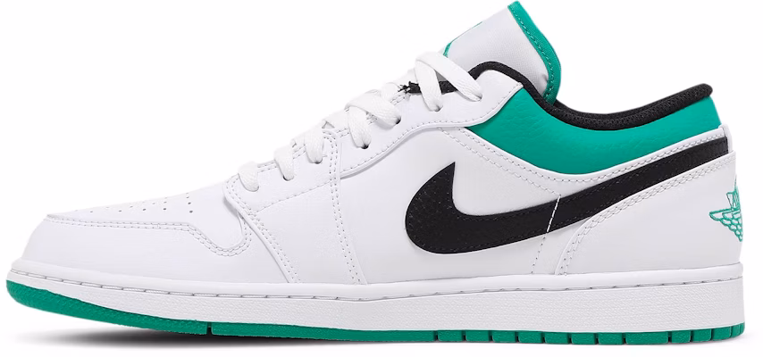 Air Jordan 1 Low 'Blanco Lucky Green' 553558-129 Lookbook Air Jordan 1 Low 'Blanco Lucky Green' 553558-129