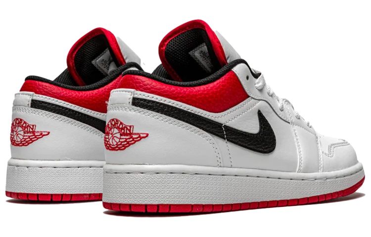 Shop Air Jordan 1 Low 'Blanco Rojo Universitario' 553558-118