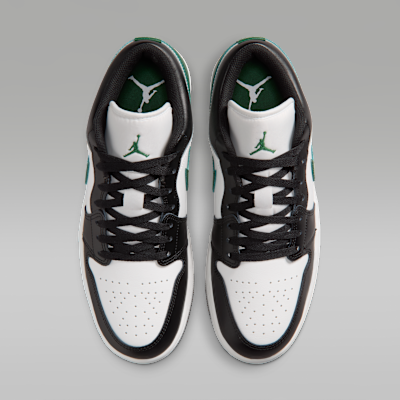 Shop Air Jordan 1 Low Black/Gorge Green/Summit White 553558-047