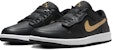 Air Jordan 1 Low FlyEase 'Hitam Emas Metalik' DM1206-071