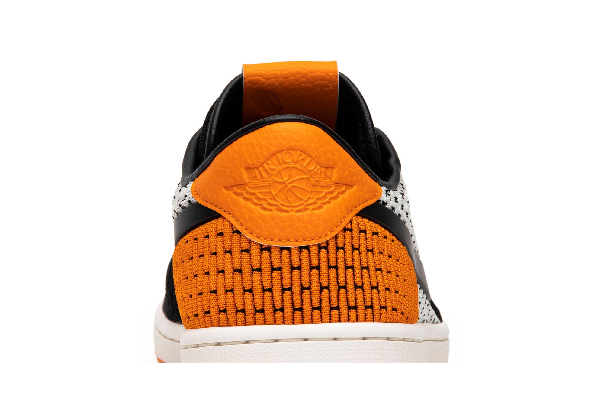 Sizing 喬丹 Air Jordan 1 Low Flyknit 扣碎編織飛線低幫復古籃球鞋 男款 橙黑