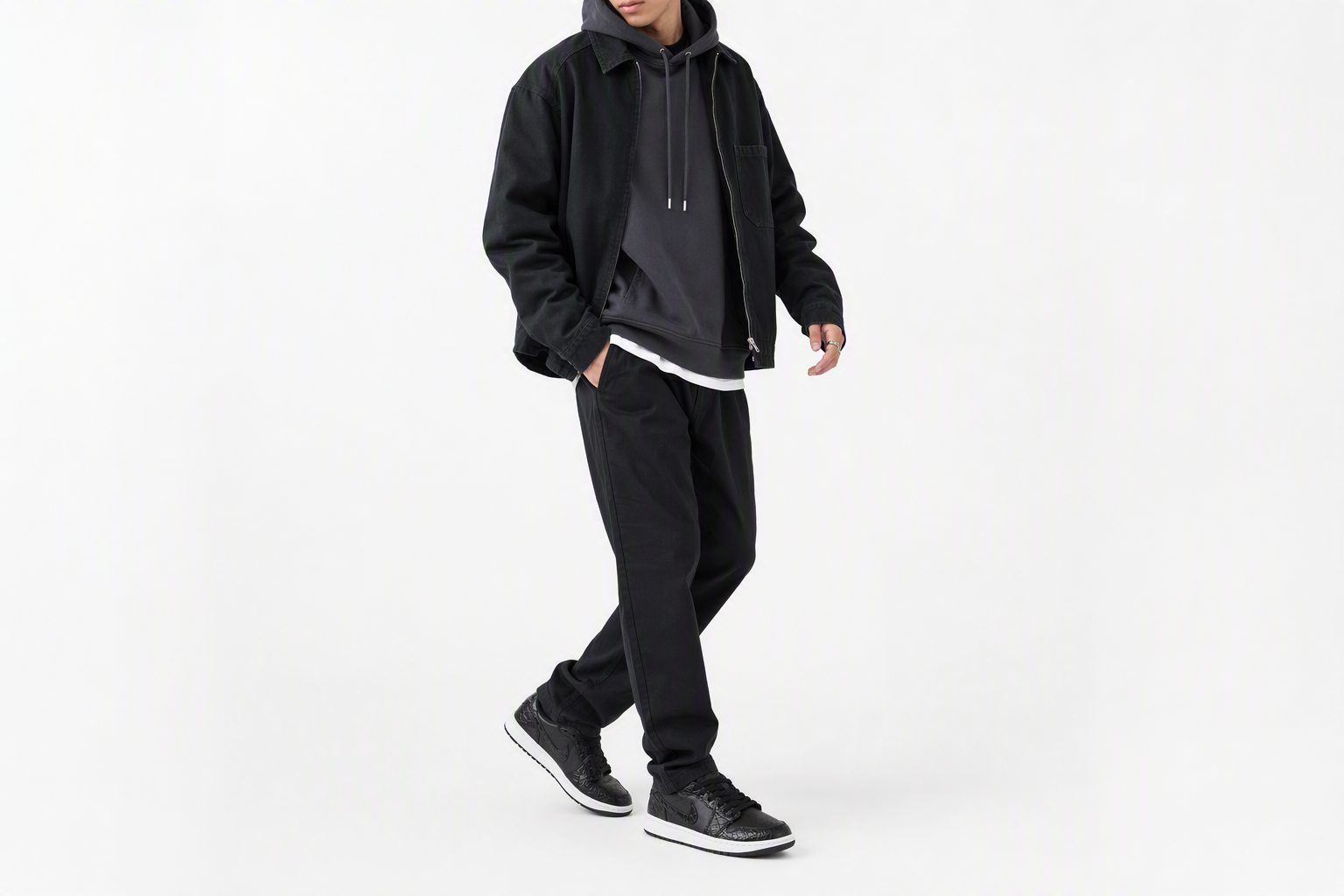 Order Air Jordan 1 Low 高爾夫 'Black Croc' DD9315-003
