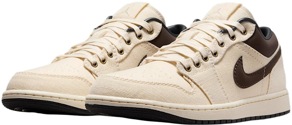 Air Jordan 1 Low Premium 'Ivory Baroque Brown' IB8058-110 Lookbook Air Jordan 1 Low Premium 'Ivory Baroque Brown' IB8058-110