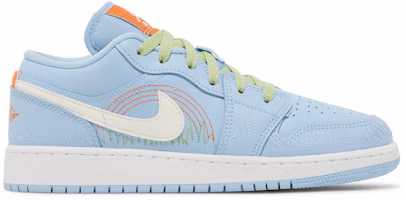 (Grade School) Air Jordan 1 Low SE 'Blue Stitch' DO8227-400 (Grade School) Air Jordan 1 Low SE 'Blue Stitch' DO8227-400