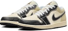 Lookbook Air Jordan 1 Rendah SE 'Santan Hitam' HQ3437-101