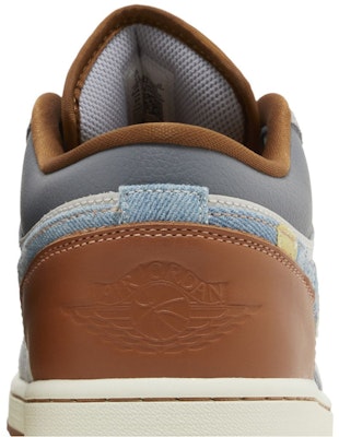 Air Jordan 1 Low SE 'Repaired Denim Swoosh' Lelaki FZ5042-041 Sizing Air Jordan 1 Low SE 'Repaired Denim Swoosh' Lelaki FZ5042-041