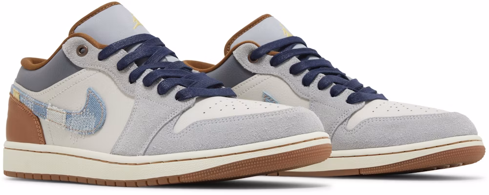 Air Jordan 1 Low SE 'Repaired Denim Swoosh' Lelaki FZ5042-041 Cheap Air Jordan 1 Low SE 'Repaired Denim Swoosh' Lelaki FZ5042-041