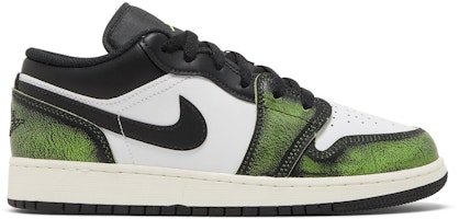 (Grade School) Air Jordan 1 Low SE 'Wear-Away - Electric Green' DO8244-003 (Grade School) Air Jordan 1 Low SE 'Wear-Away - Electric Green' DO8244-003