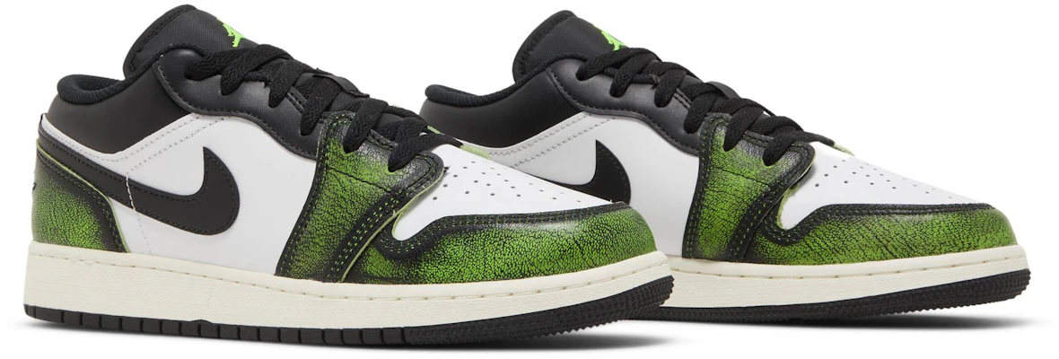 (Grade School) Air Jordan 1 Low SE 'Wear-Away - Electric Green' DO8244-003 Cheap (Grade School) Air Jordan 1 Low SE 'Wear-Away - Electric Green' DO8244-003