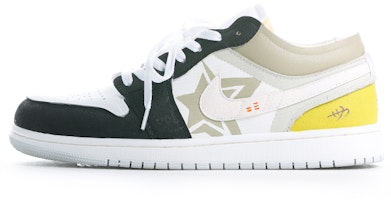 Air Jordan 1 Low SE Craft 'Black White Yellow' DN1635-100-453113 Air Jordan 1 Low SE Craft 'Black White Yellow' DN1635-100-453113