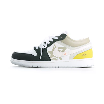 Jordan 1 Low SE Craft 'Black White Yellow'