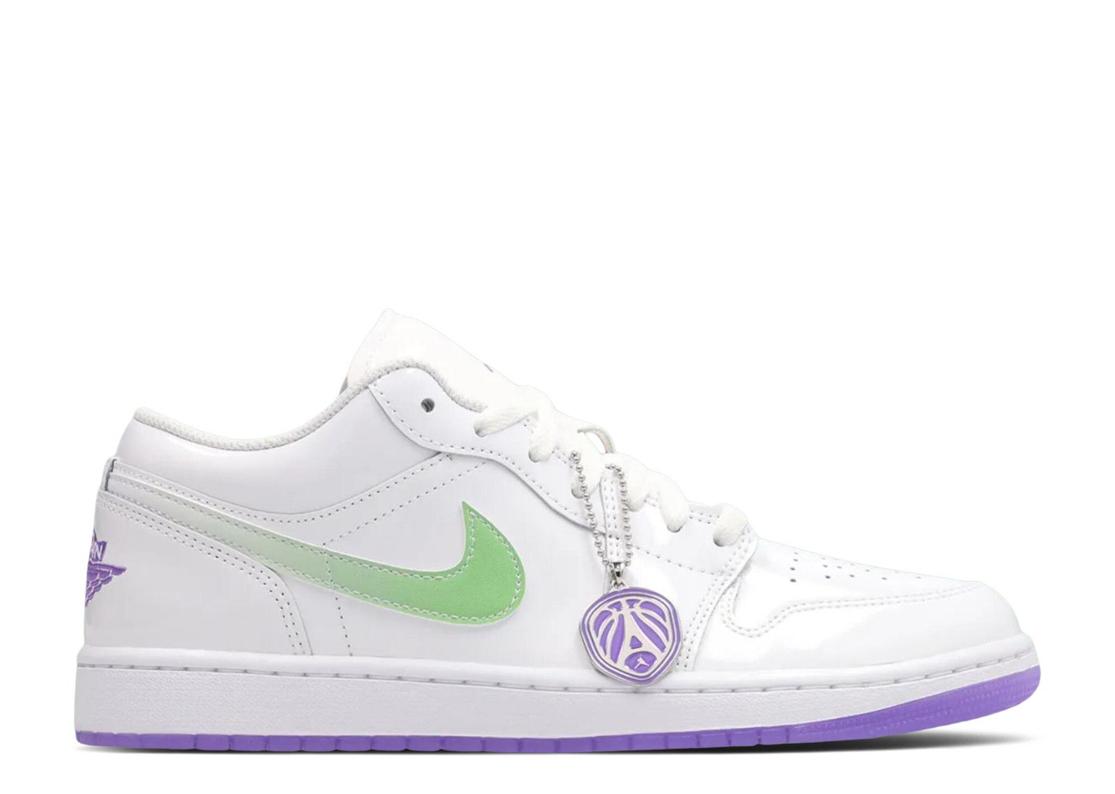 Air Jordan 1 Low SE Quai54 'White Grape' IR2367-100