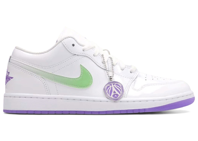 Air Jordan 1 Low SE Quai54 'White Grape' IR2367-100