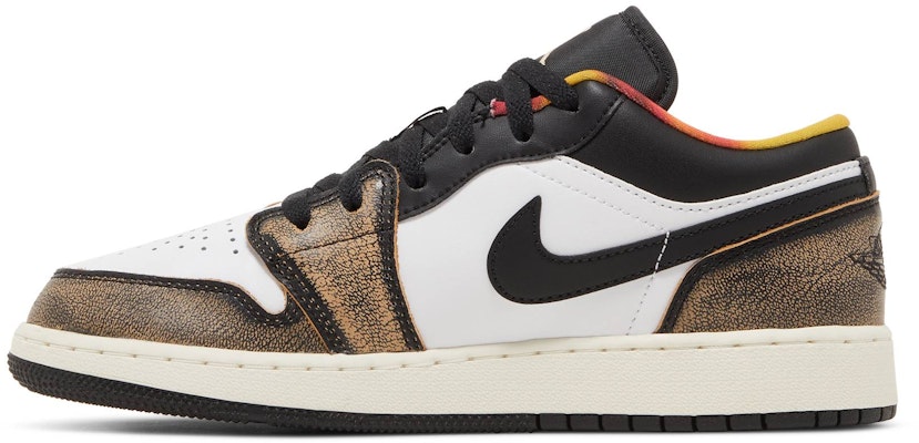 (大童款) Air Jordan 1 Low SE 磨损黄配色 DQ8421-001 Lookbook (大童款) Air Jordan 1 Low SE 磨损黄配色 DQ8421-001